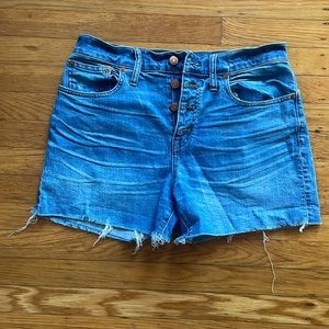 Madewell Women’s High-Rise Denim Shorts Size 28